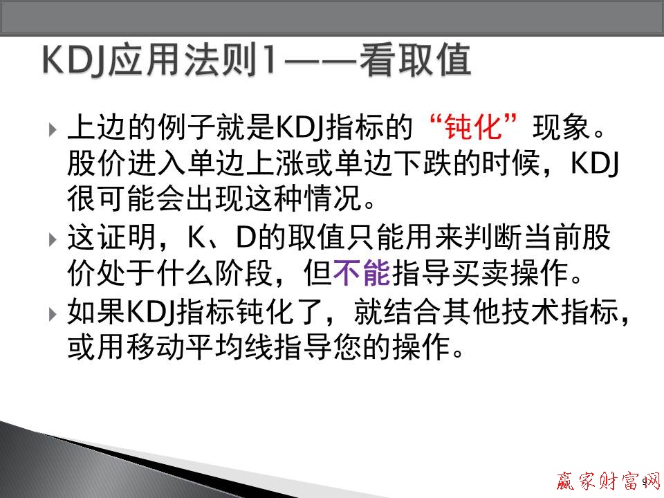 KDJ指標的“鈍化”現象
