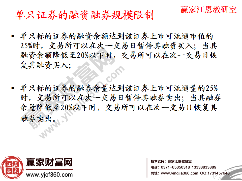 單只證券的規模限制