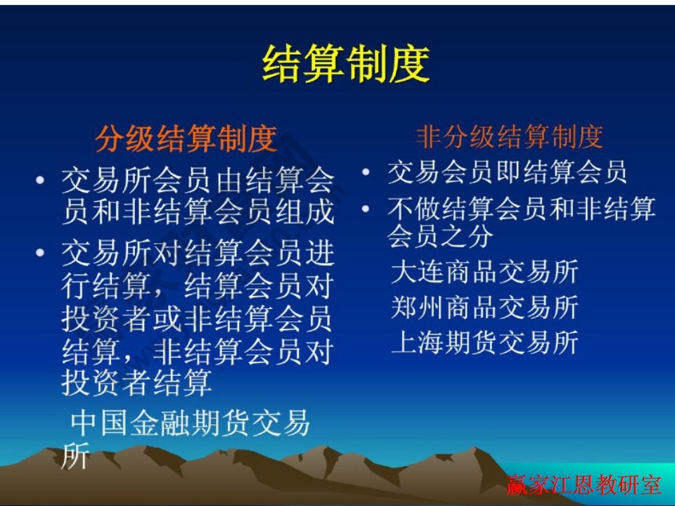 期貨交易中的結算制度介紹