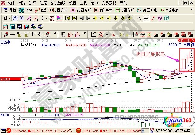 “旭日之星”形態