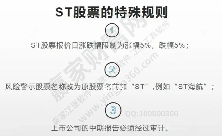 ST股票的特殊規則